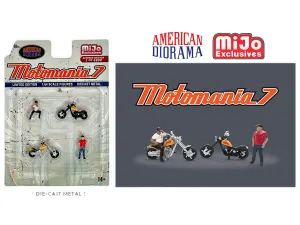 American Diorama 1/64 Figures Set - Motomania 7 Chopper Biker - MIJO Exclusives