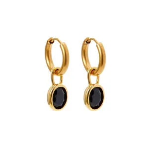 Bella Earrings - Onyx