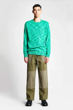 Dawn Sweater Green Space Dye