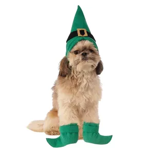 Elf Hat w/ Boot Cuffs Dog Costume