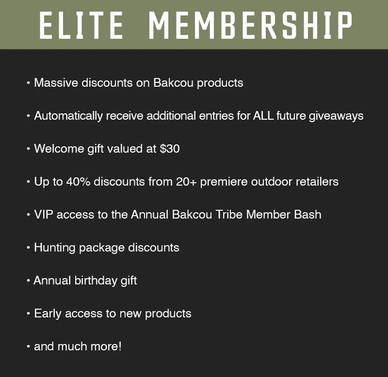 Elite Bakcou Membership