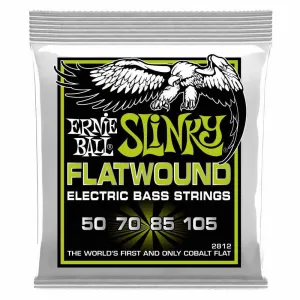 Ernie Ball Regular Slinky Flatwound Electric Bass Strings, 50-105 Gauge