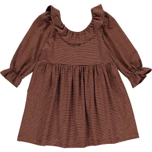 Finny Dress, Rust Stripe