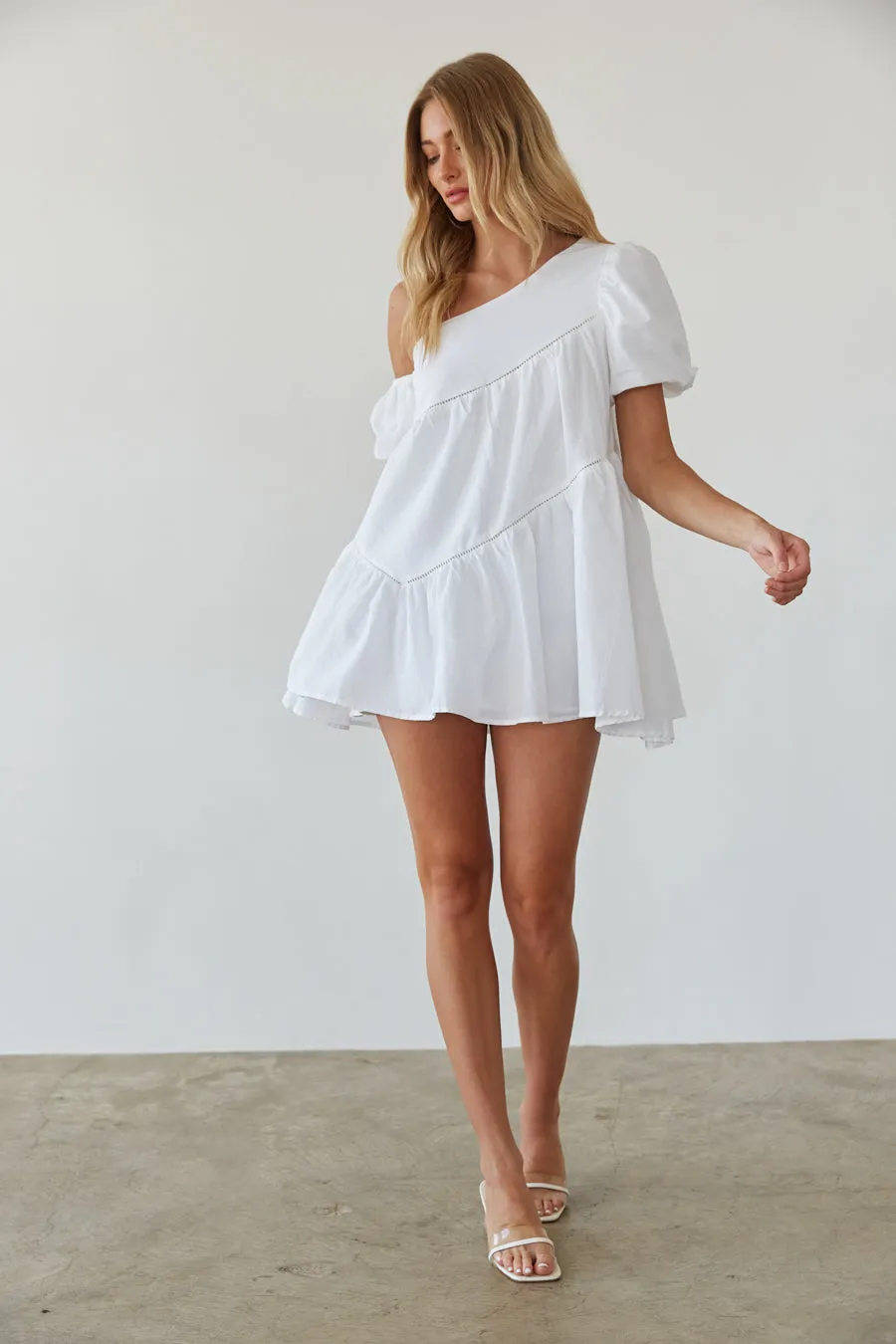 Francesca Puff Sleeve Babydoll Mini Dress