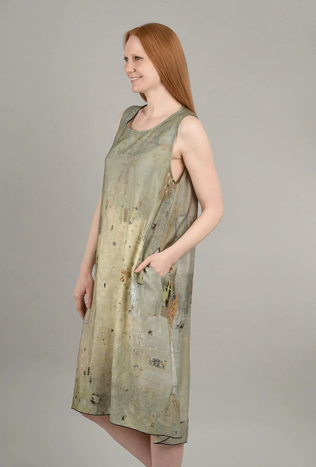 Midi Tank Dress, Sage