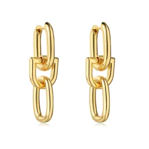 Sahira Camilla Link Earring - Gold