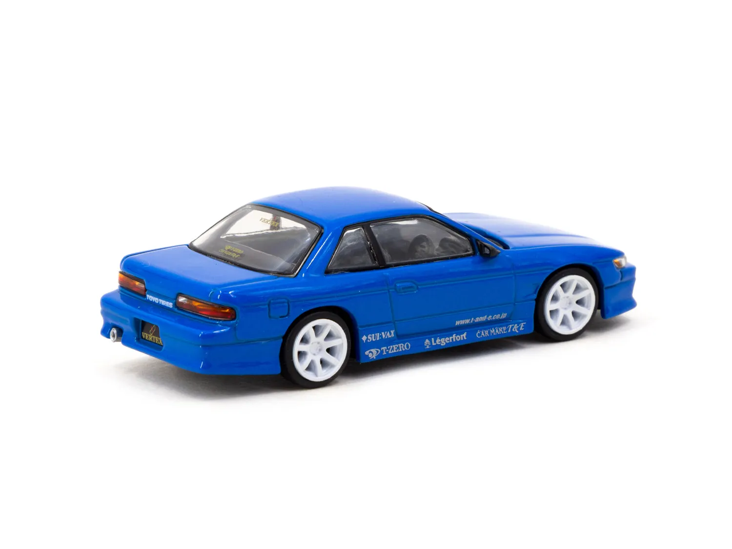 Tarmac Works 1/64 VERTEX Nissan Silvia S13 Blue Metallic TOYO TIRES - GLOBAL64